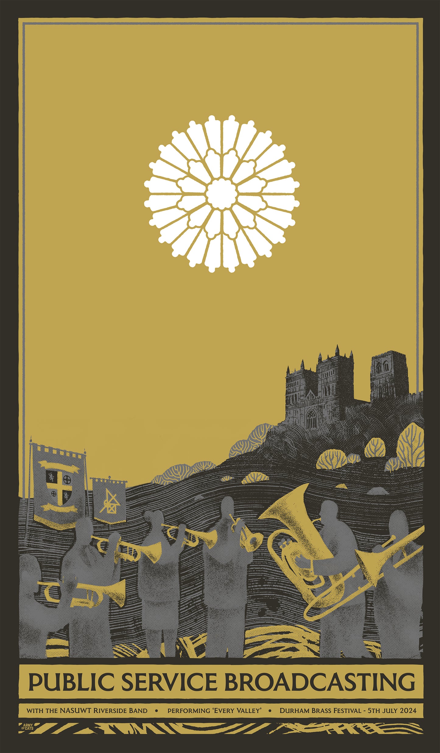 Durham Cathedral Every Valley Screen Print